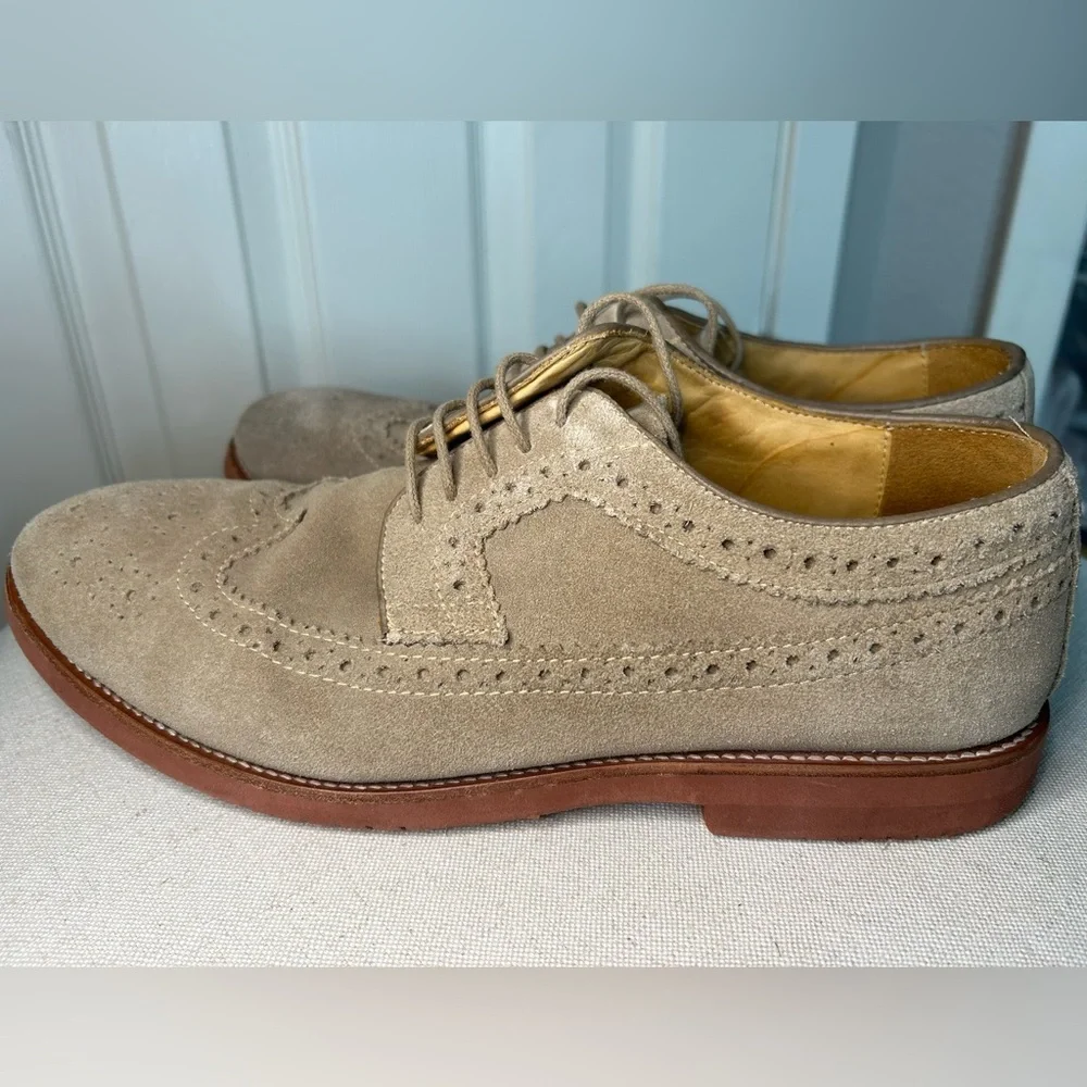 Mercanti Florentini Suede Wingtip Oxford Driving Dress Shoe Size 11